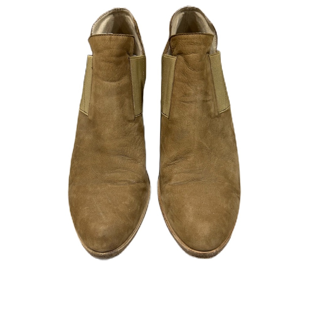 Eileen Fisher Woman's Perry Tumbled Beige Nubuck Leather Size 9 Classic Neutral